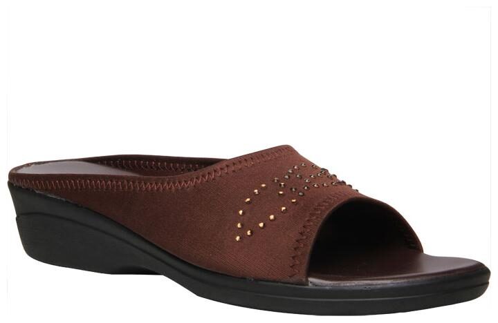 

Bata Women Brown T-Strap Flats