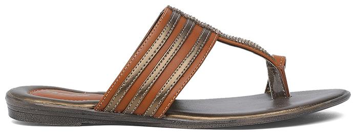 

Bata Women Tan One Toe Flats