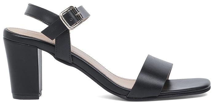 

Bata Women Black Heeled Sandals