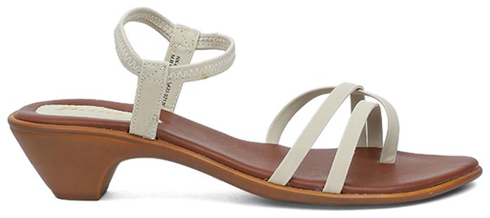 

Bata Women Beige Heeled Sandals