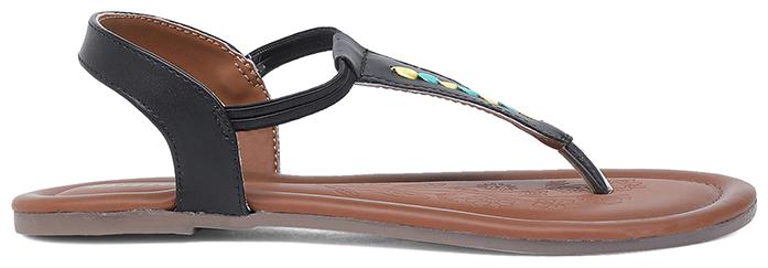 

Bata Women Black T-Strap Flats