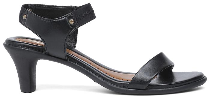 

Bata Women Black Heeled Sandals