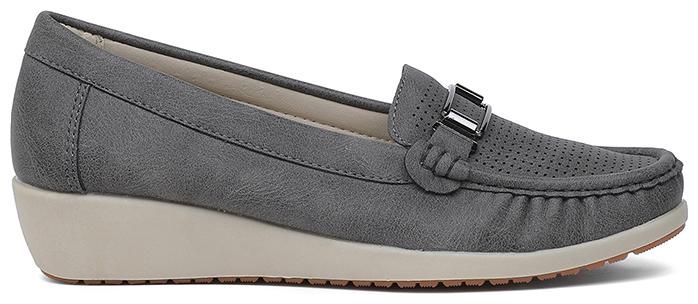 

Bata Women Grey Loafers