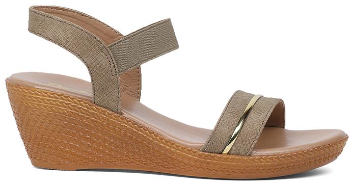 

Bata Women Gold Heeled Sandals
