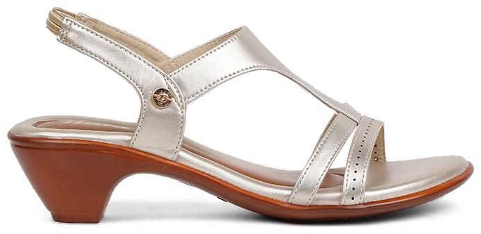 

Bata Women Silver Heeled Sandals
