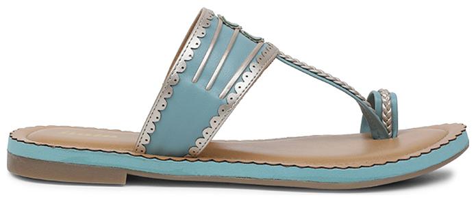 

Bata Women Blue Open Toe Flats