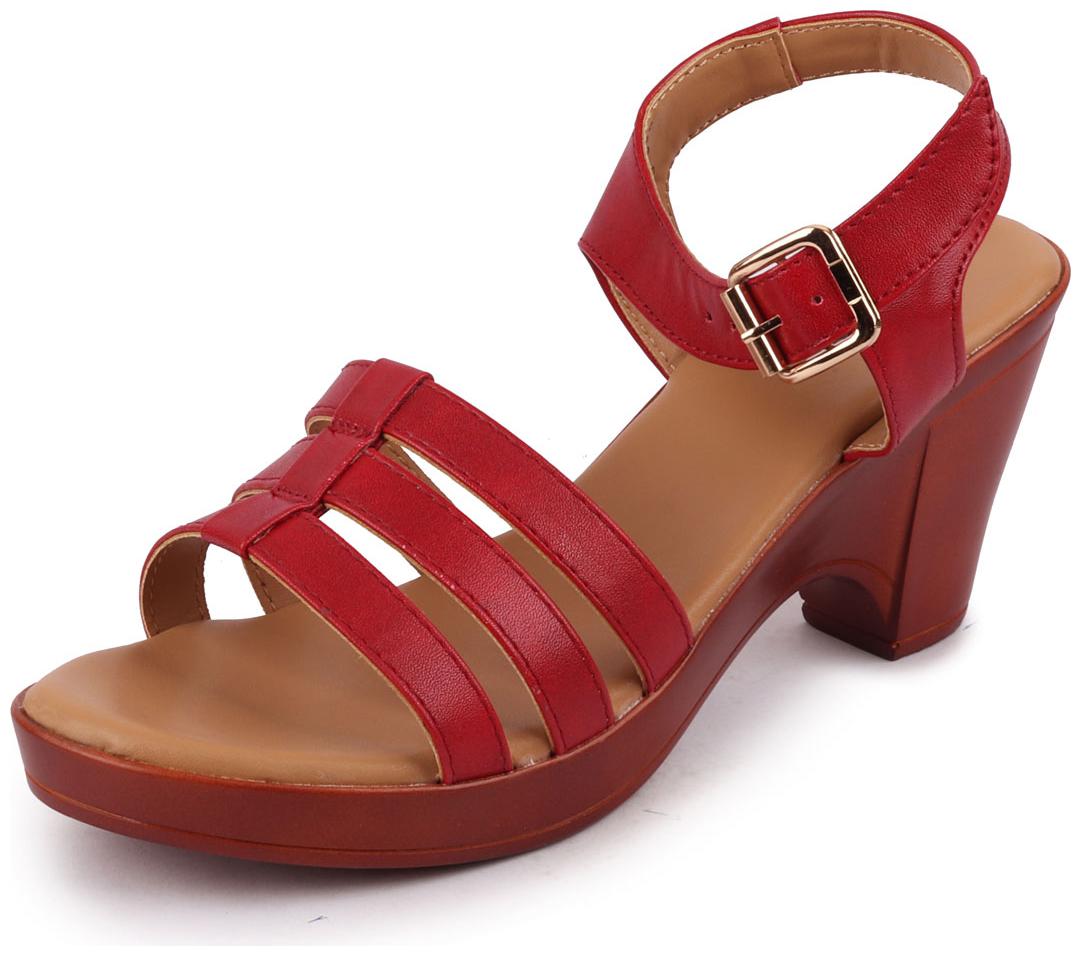 

Bata Women Red Heeled Sandals