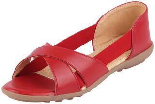 Bata Sandals For Women ( Red )