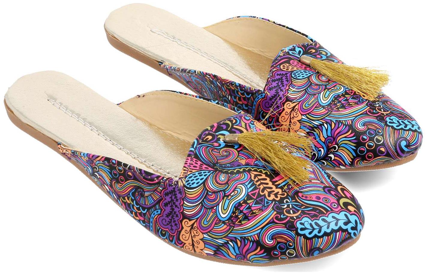 

Be You Women Purple Mules