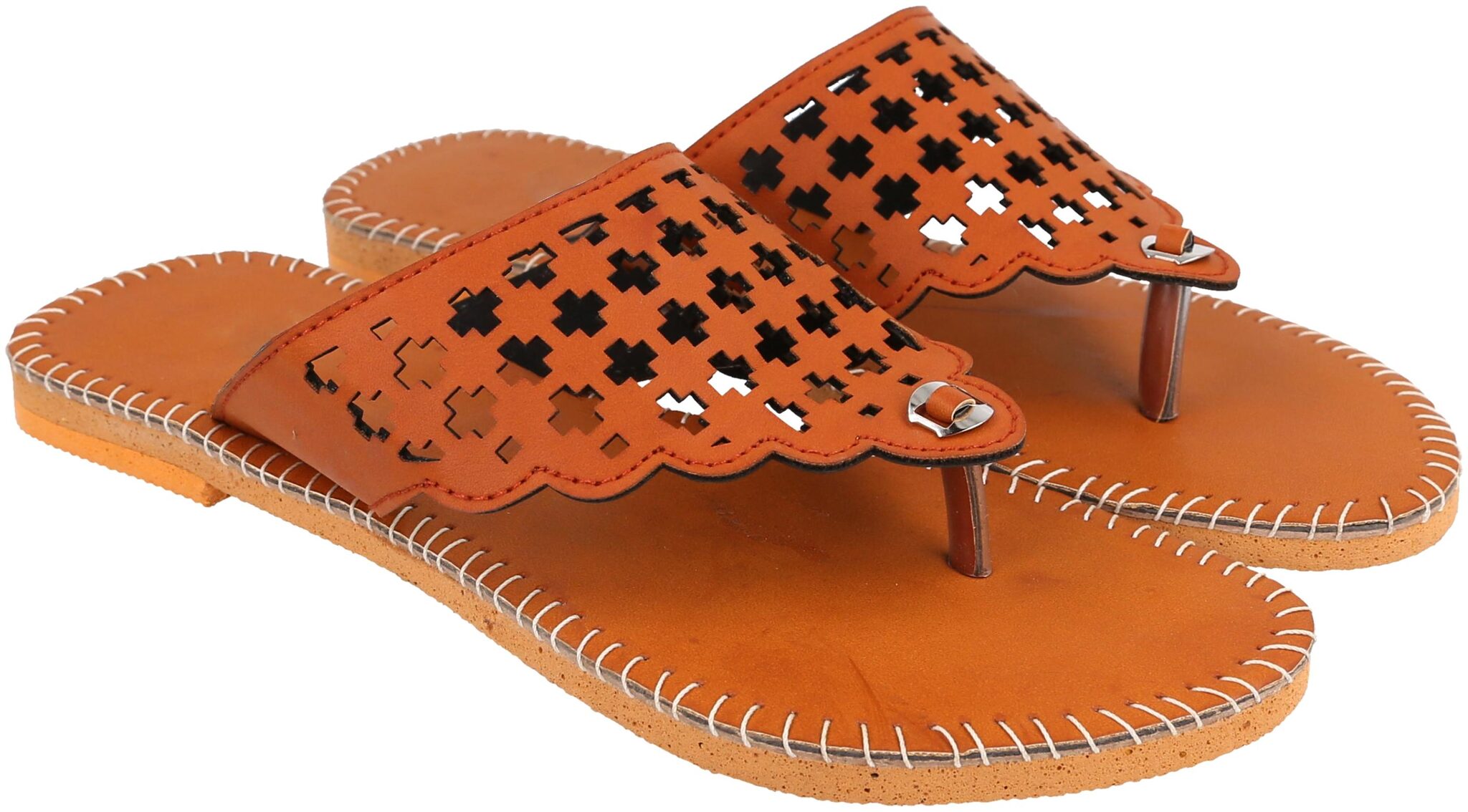 

Be You Women Laser-Cut Thong Strap Flats