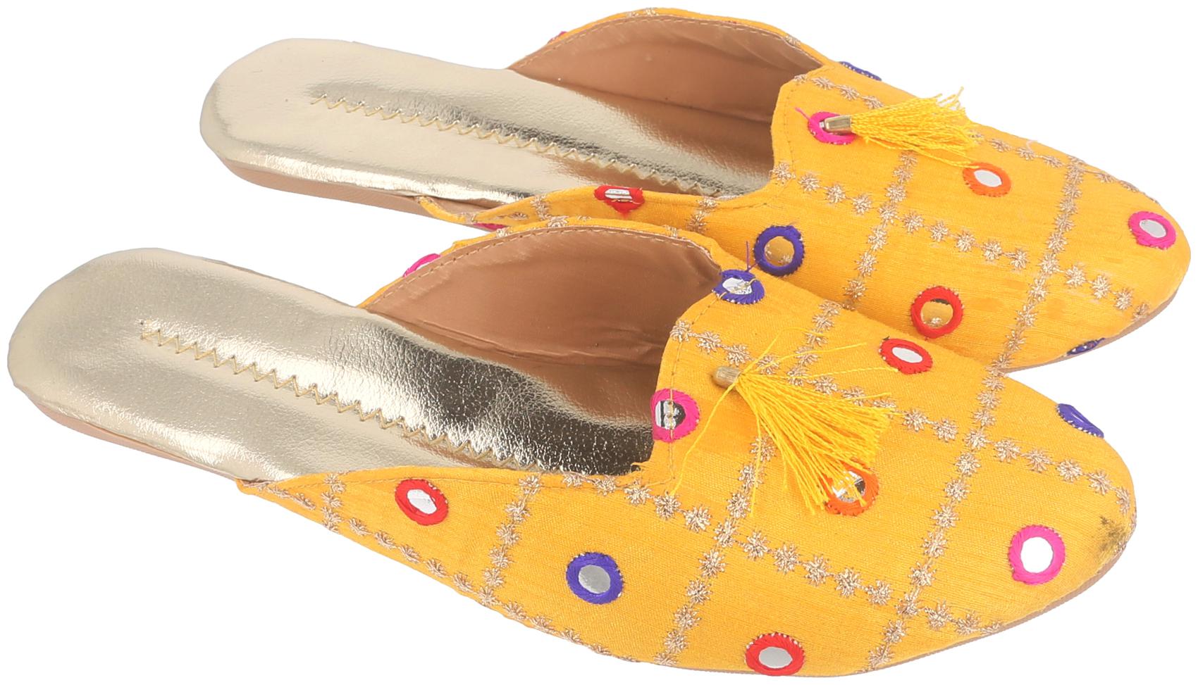 

Be You Women Yellow Mules