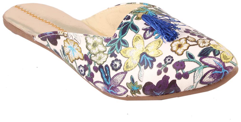

GERIEF Women Blue Mules