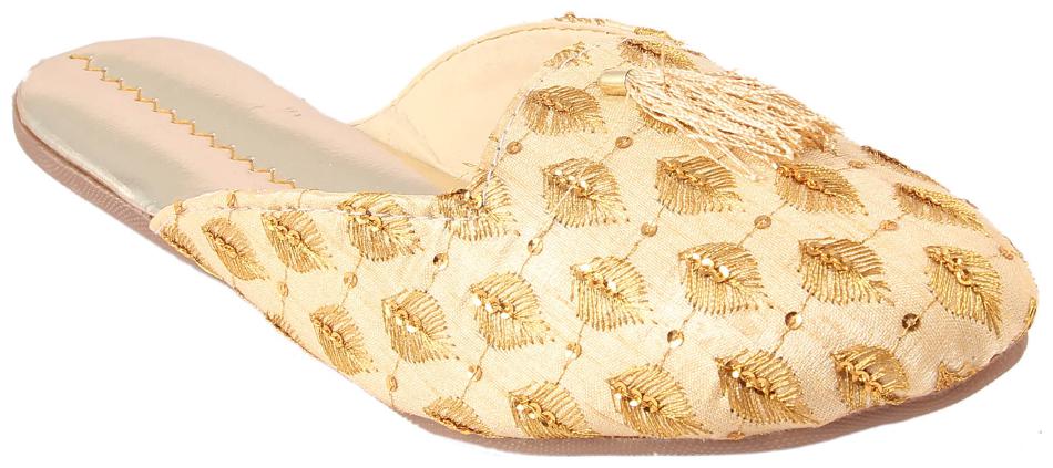 

GERIEF Women Gold Mules