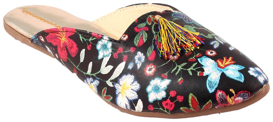 

GERIEF Women Black Mules