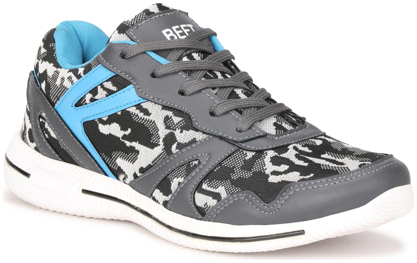 

BEET LOOKS Men Lighweight and Comfortable Running Shoes ( Grey )
