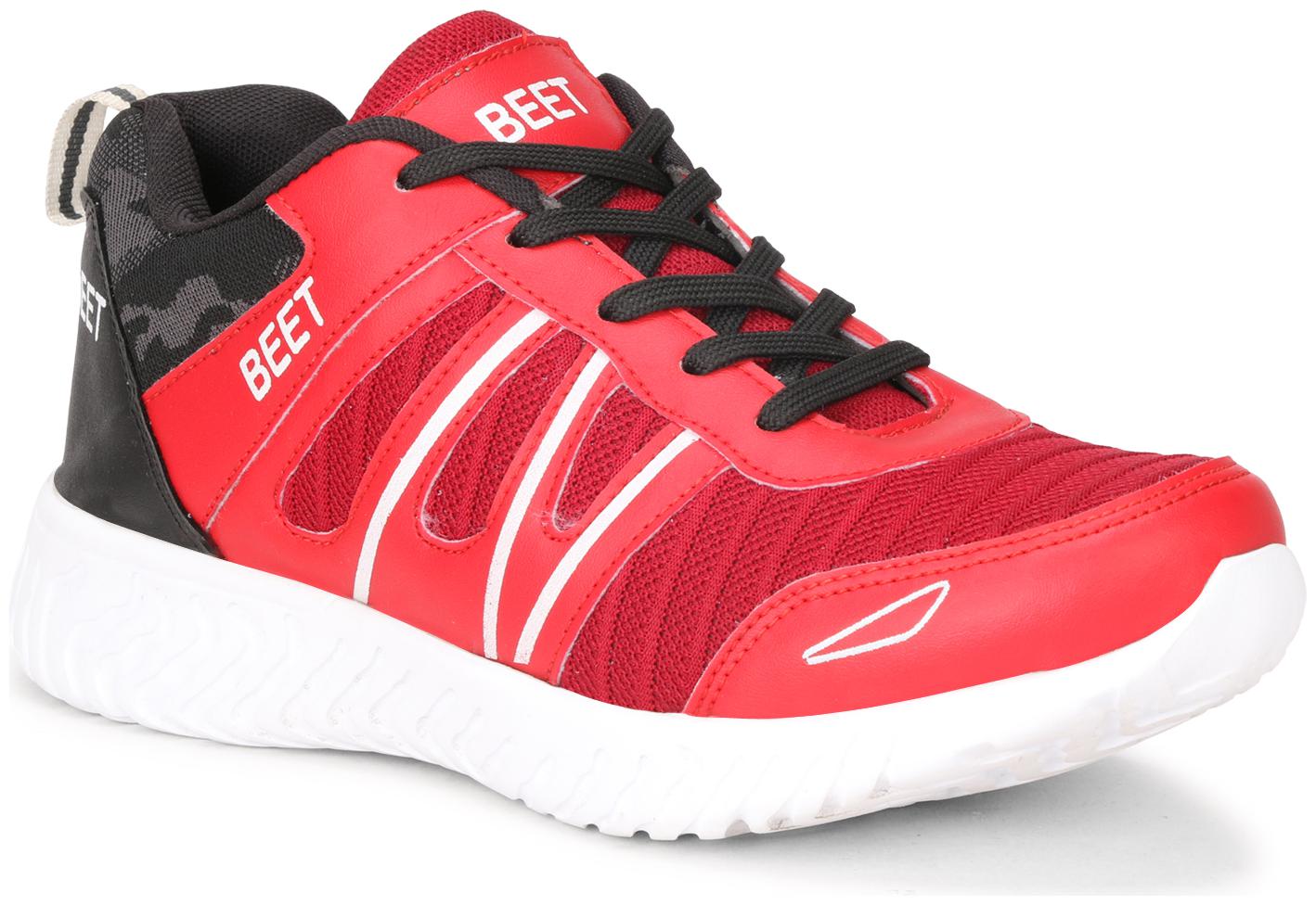 

BEET LOOKS Men Lighweight and Comfortable Running Shoes ( Red )