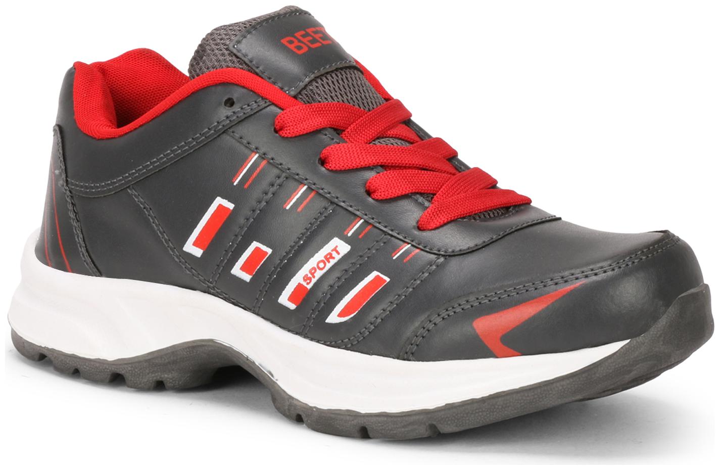 

BEET LOOKS Men Lighweight and Comfortable Running Shoes ( Grey )