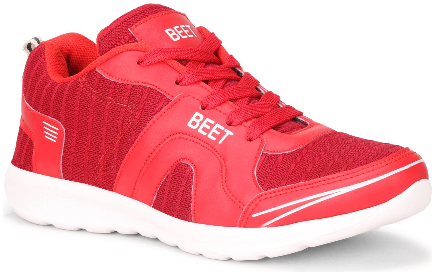 

BEET LOOKS Men Lighweight and Comfortable Running Shoes ( Red )