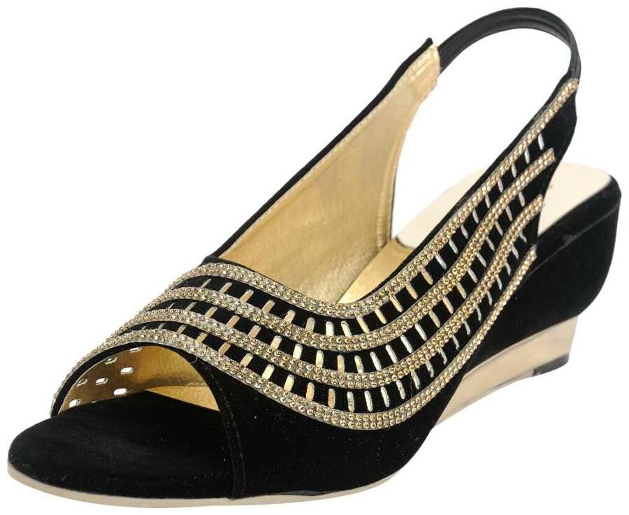 

Belly Ballot Women Black Wedges