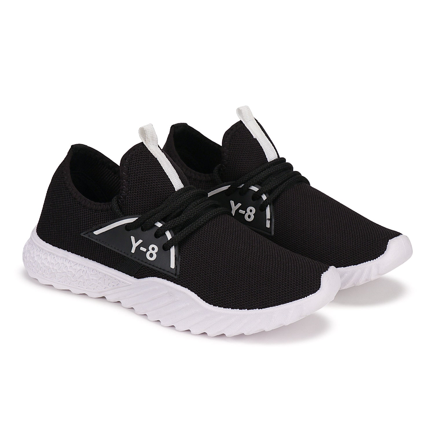 

BERSACHE Men Running Shoes ( Black )
