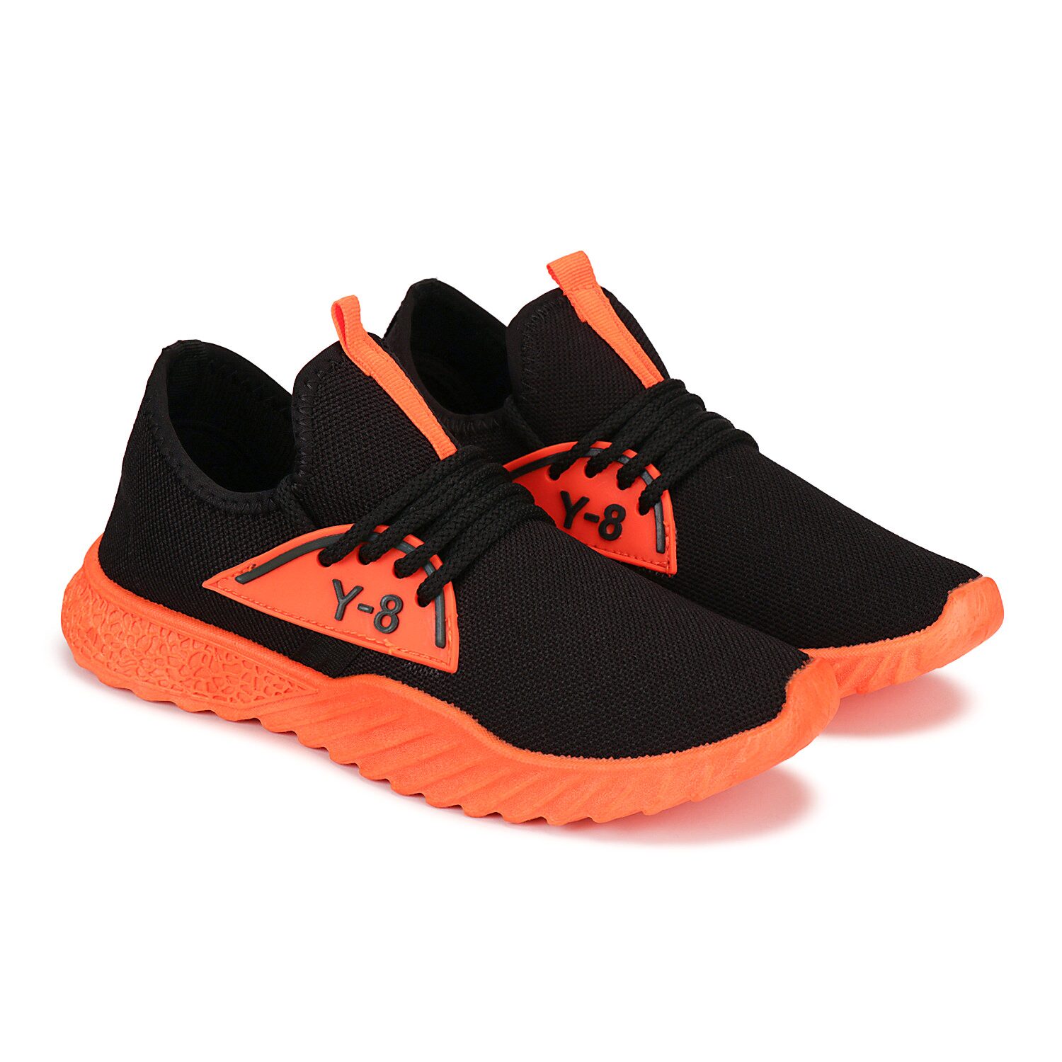 

BERSACHE Men Running Shoes ( Black )