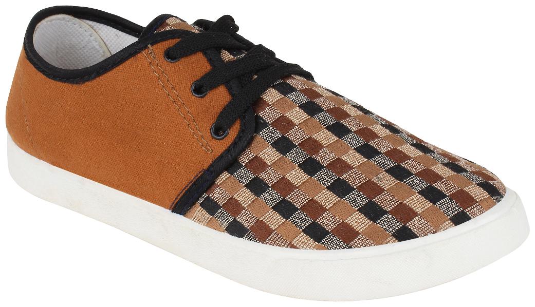 

BERSACHE Men Brown Sneakers