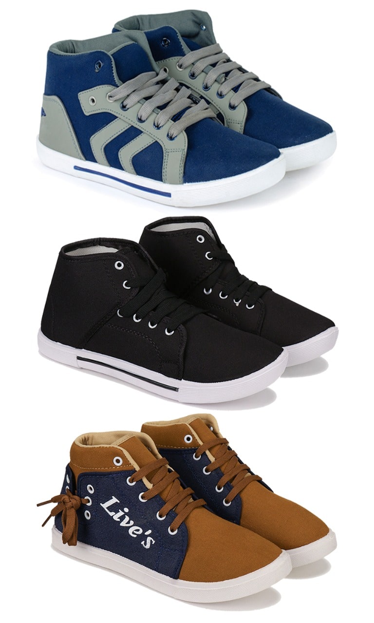 

BERSACHE Men Multi-Color Sneakers