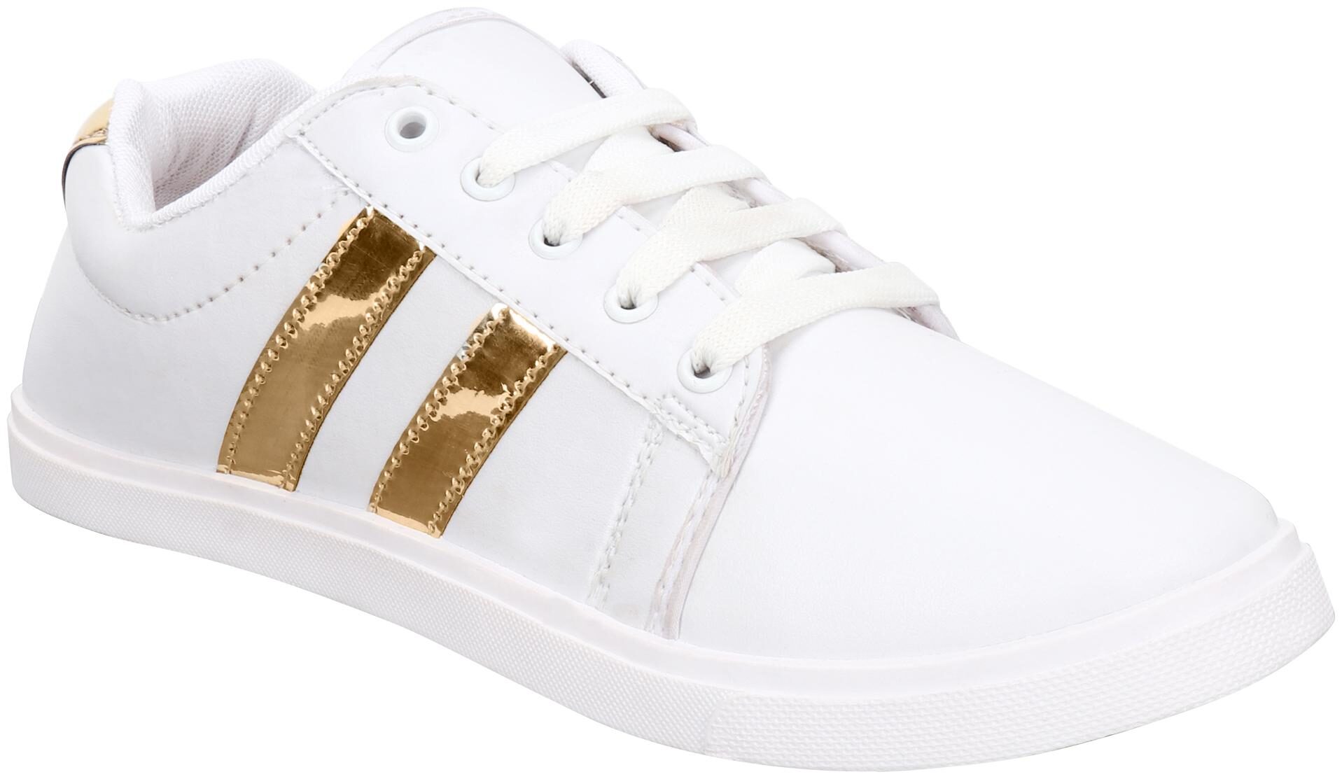 

BERSACHE Women White Casual Shoes