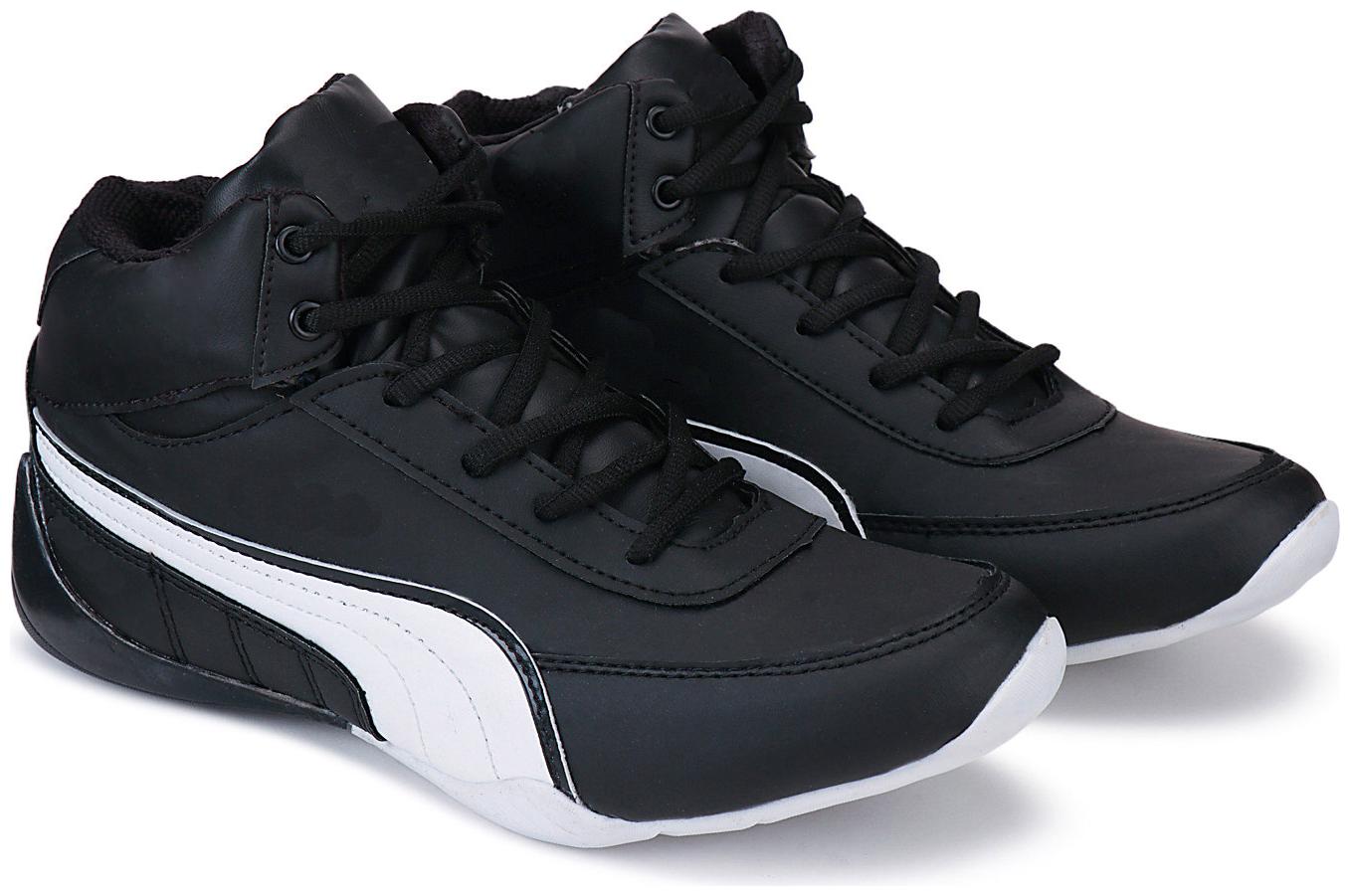 

BERSACHE Men Running Shoes ( Black )