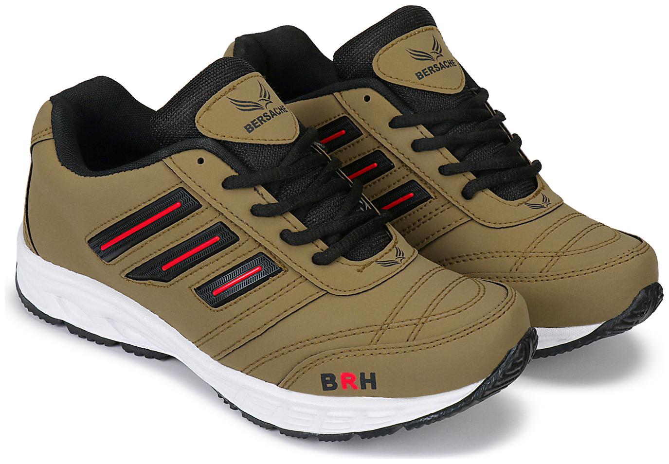 

BERSACHE Men Running Shoes ( Brown )