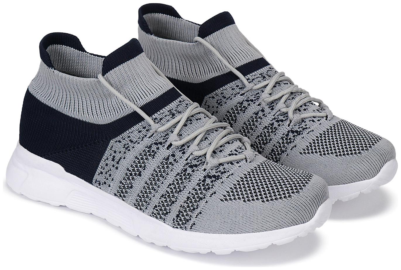 

BERSACHE Men Running Shoes ( Grey )
