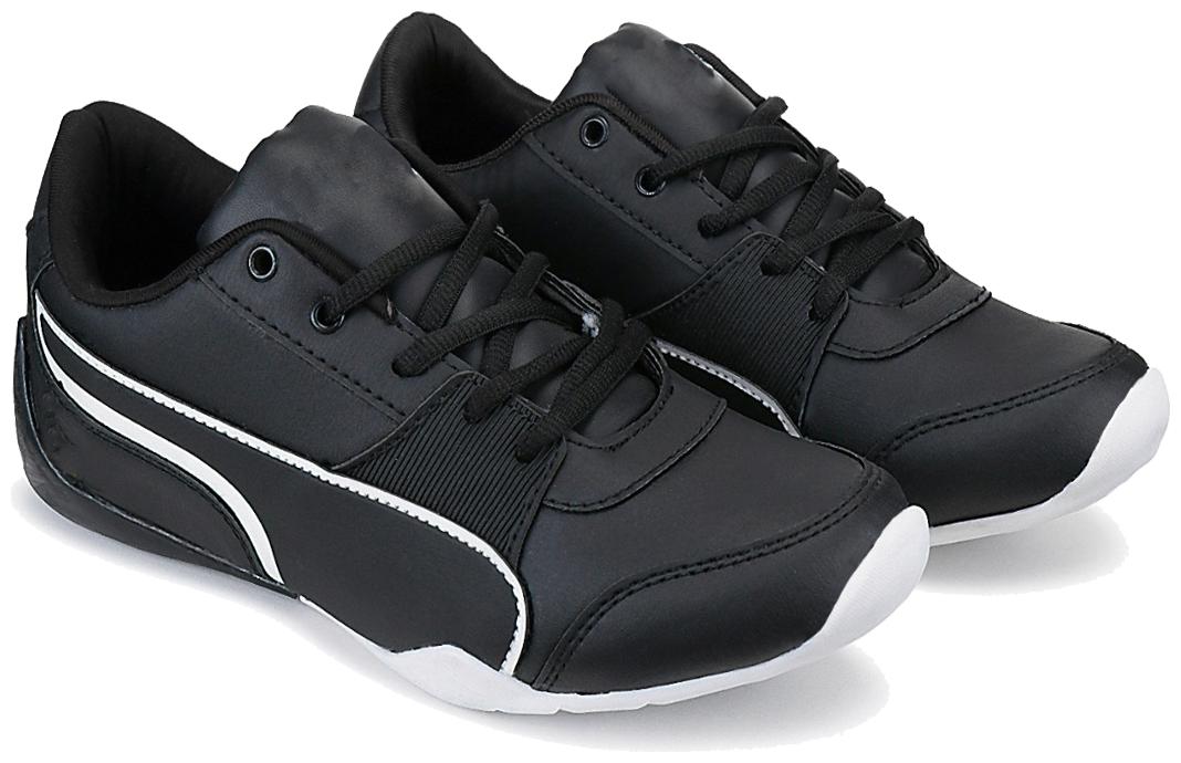 

BERSACHE Men Running Shoes ( Black )