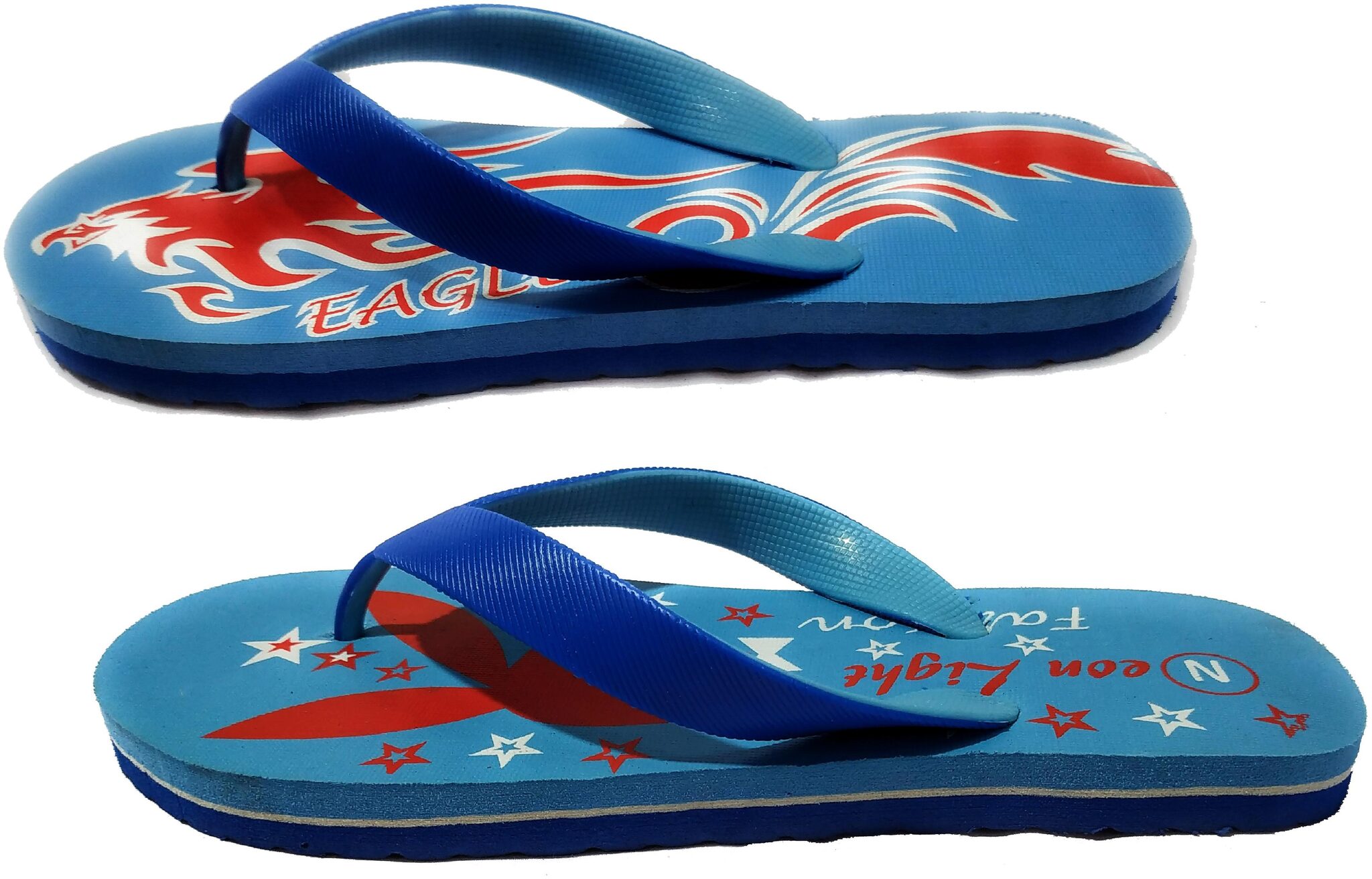 

Best Friends Forever Unisex Blue Indoor Slippers - 2 Pair