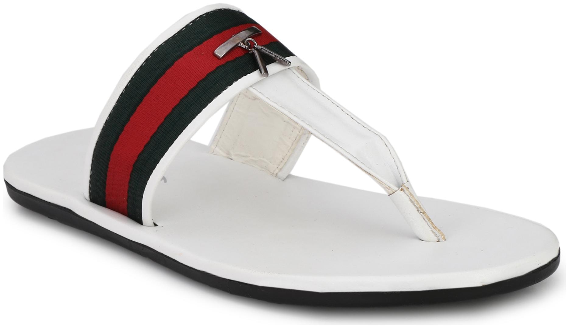 

Big Fox Men s VV Flip Flops Sandals Slippers White - 9