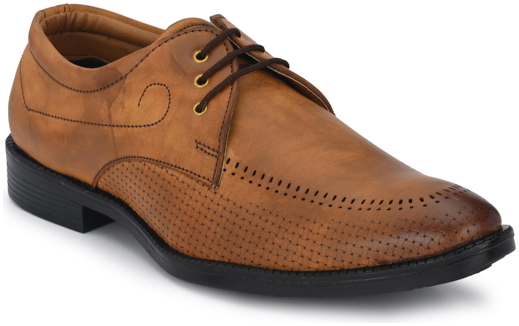 

Big Fox Men Tan Derby Formal Shoes - FORMAL SHOES - BFS 395 TAN 7