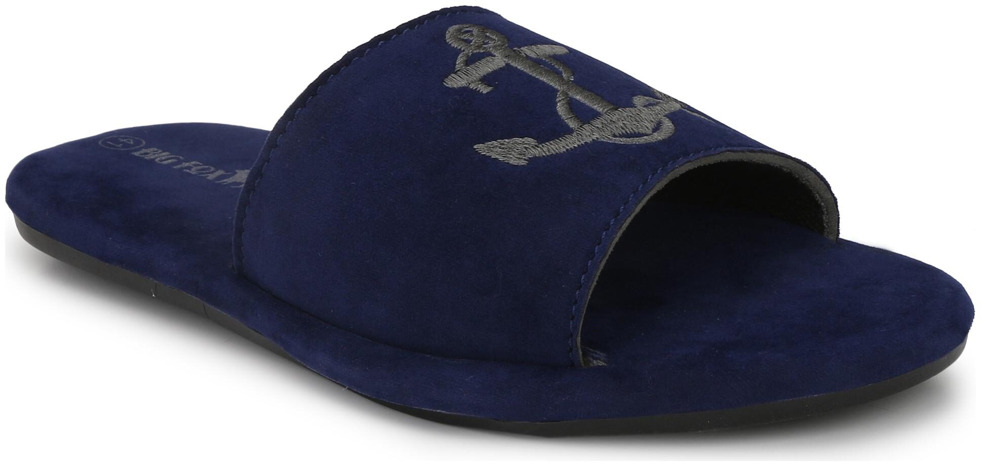 

Big Fox Mens Anchor Sliders Flip Flops Slippers for Daily Casual Wear