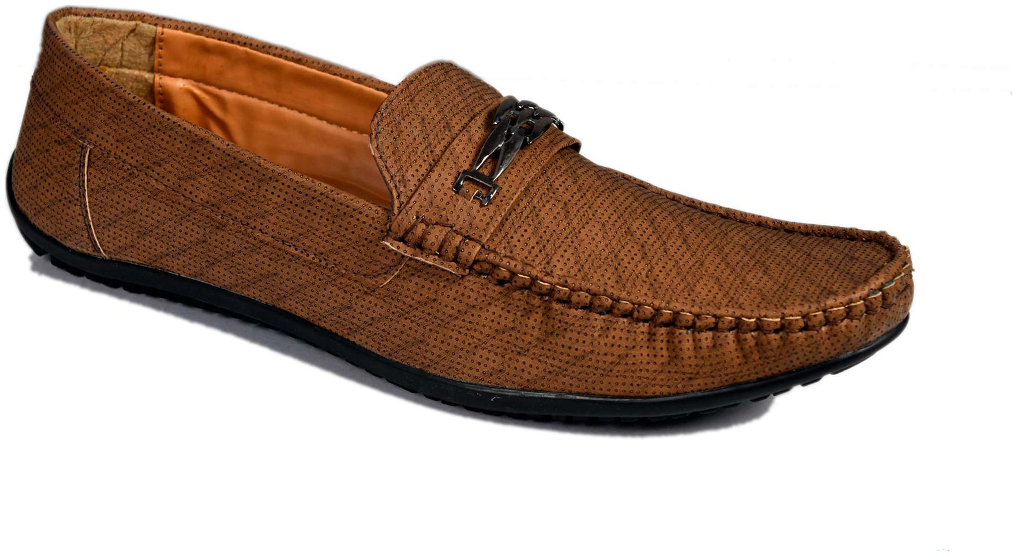 

SIM STYLE Men Tan Loafers