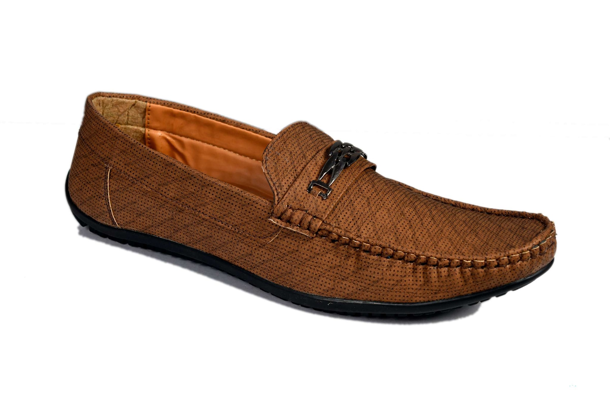 

SIM STYLE Men Tan Loafers