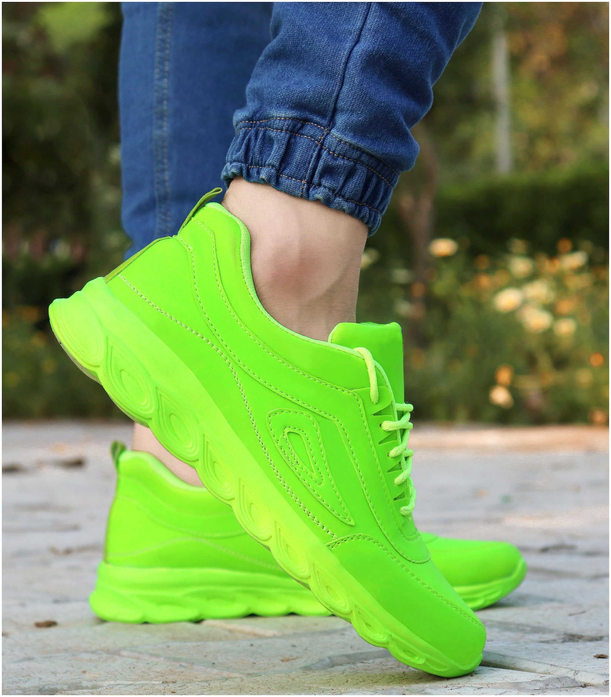 

Biggie Men Running Shoes ( Green )