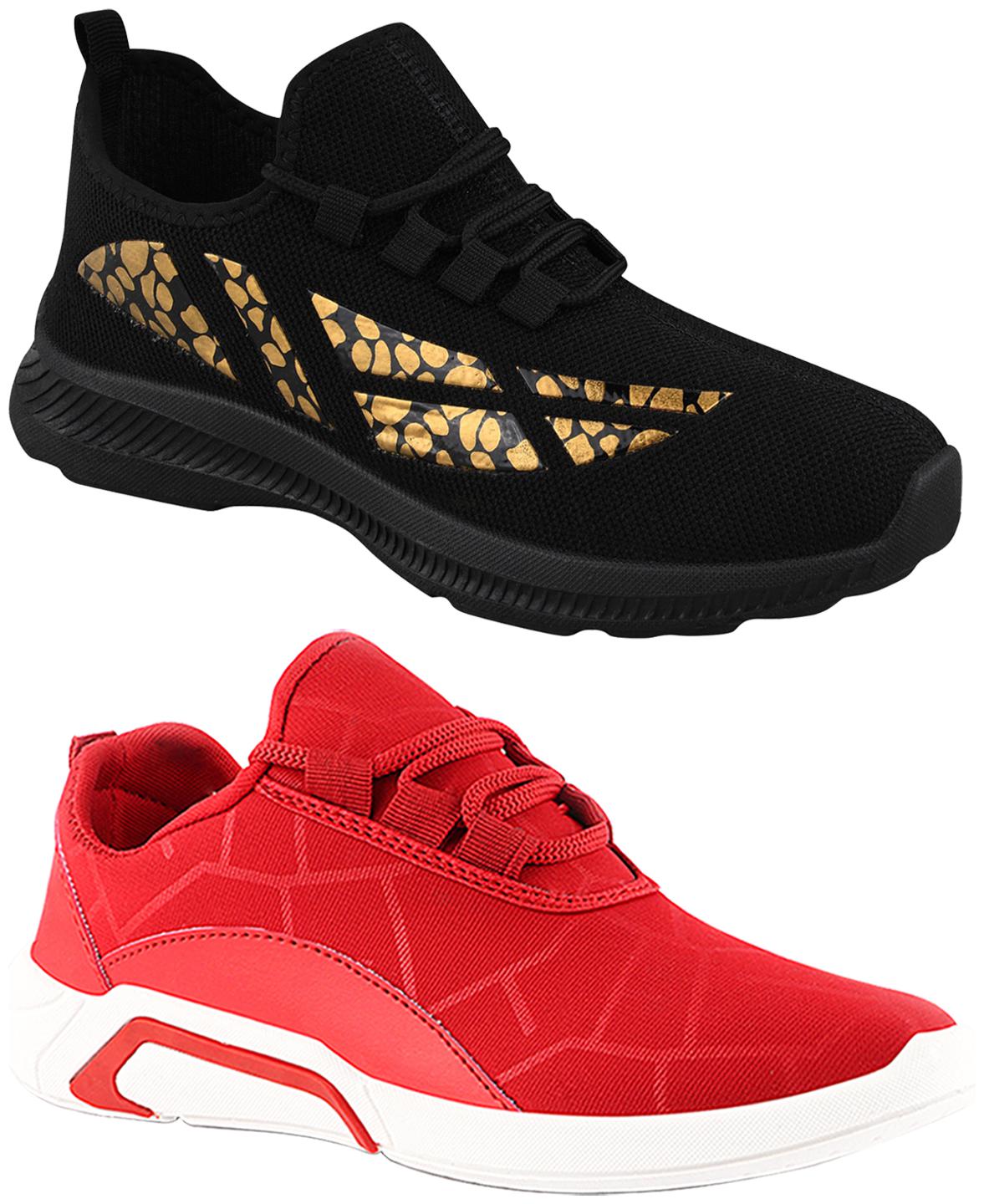 

Birde Men Black Casual Shoes - BRD-436-300-RED