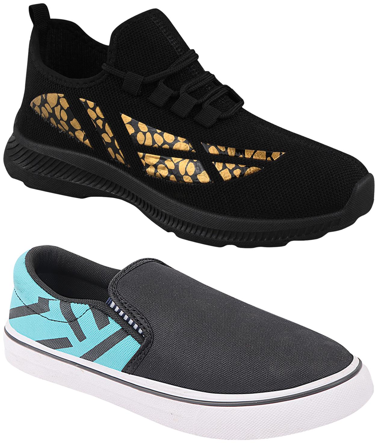 

Birde Men Black Casual Shoes - BRD-436-308-SGRN