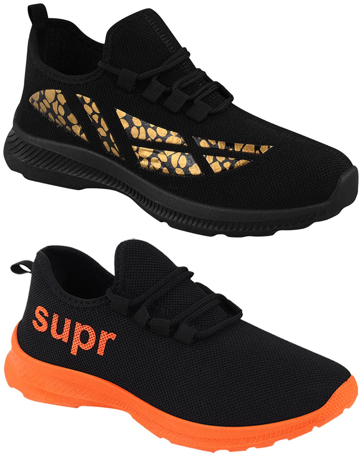 

Birde Men Black Casual Shoes - BRD-436-317-ORNG