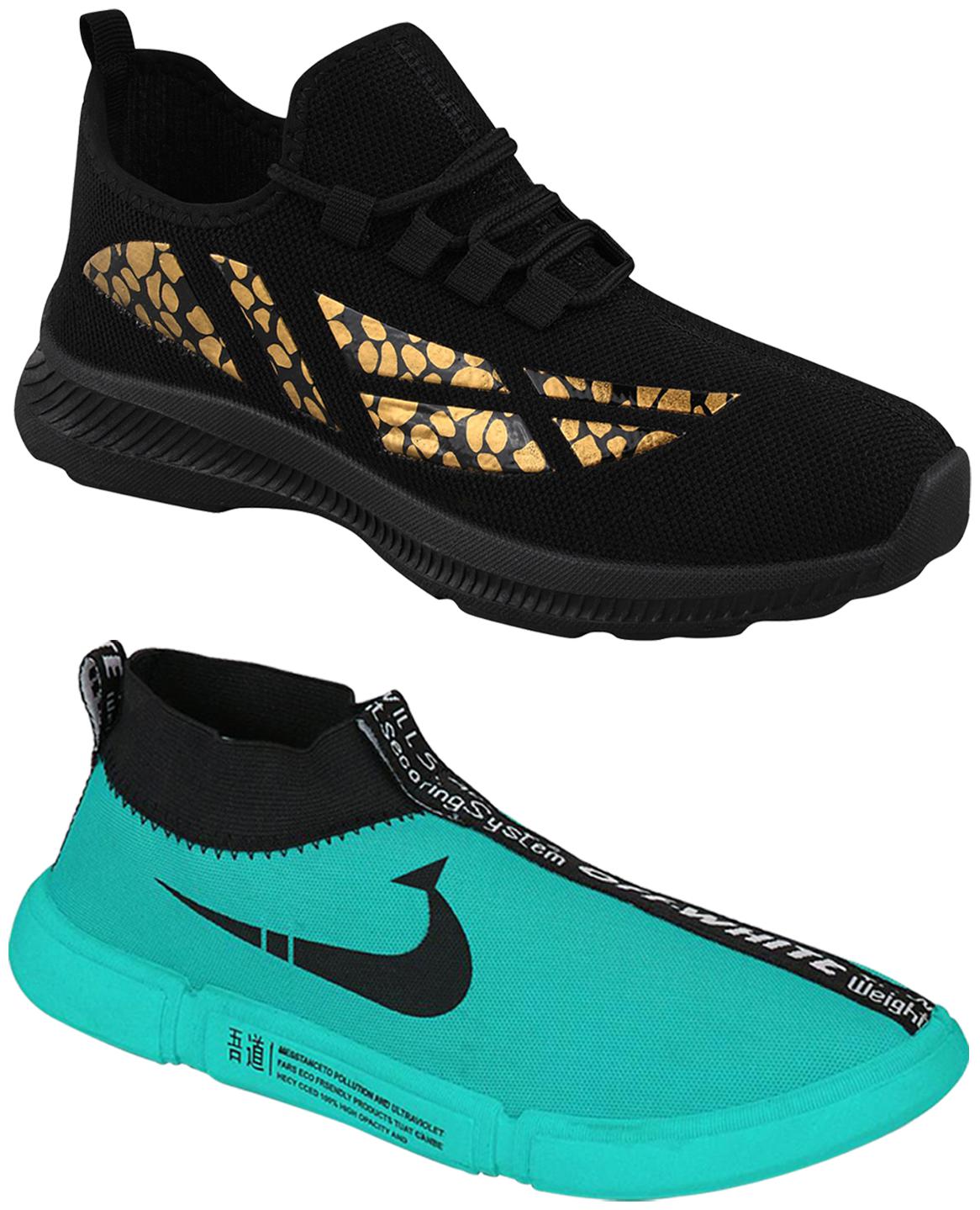 

Birde Men Black Casual Shoes - BRD-436-BL-01-GRN