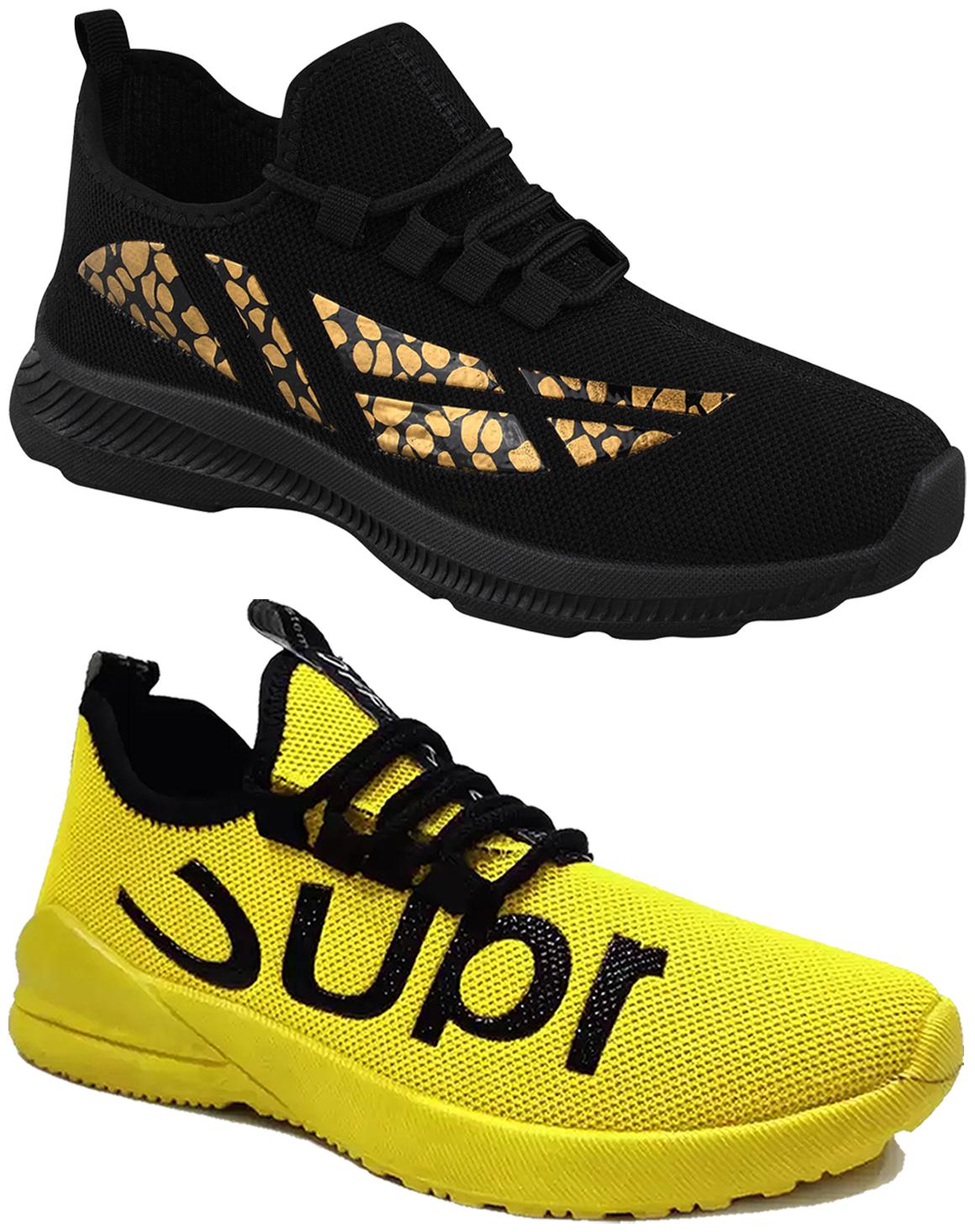 

Birde Men Black Casual Shoes - BRD-436-BL-SUPER-YLW