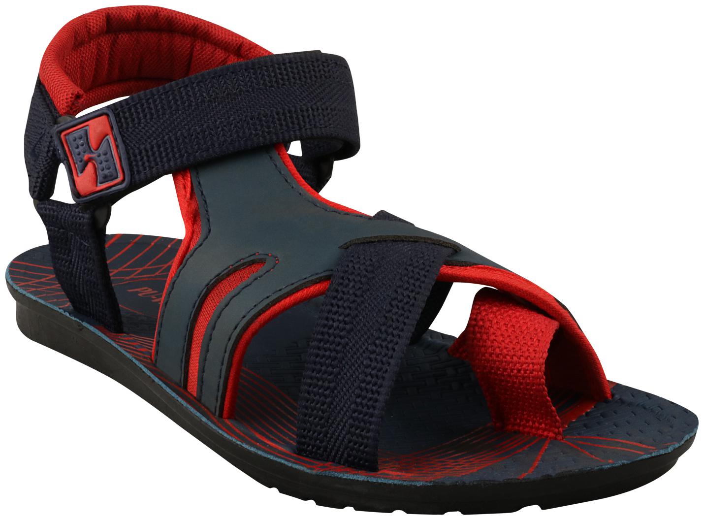 

Birde Blue Red PU Sandals for Men
