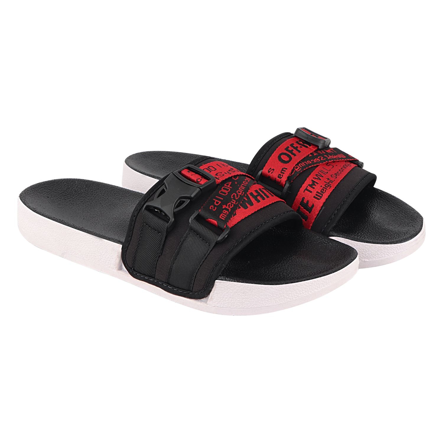 

Birde Canvas Black Slipper For Men