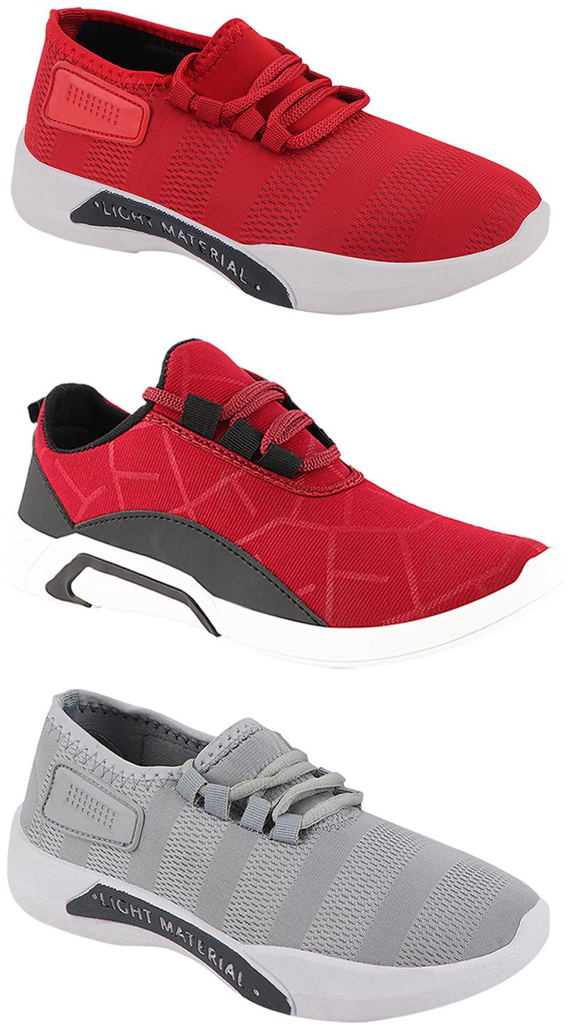 

Birde Men Multi-Color Casual Shoes - BRD-300-CHRY BRD-301-GRY BRD-301-RD 6