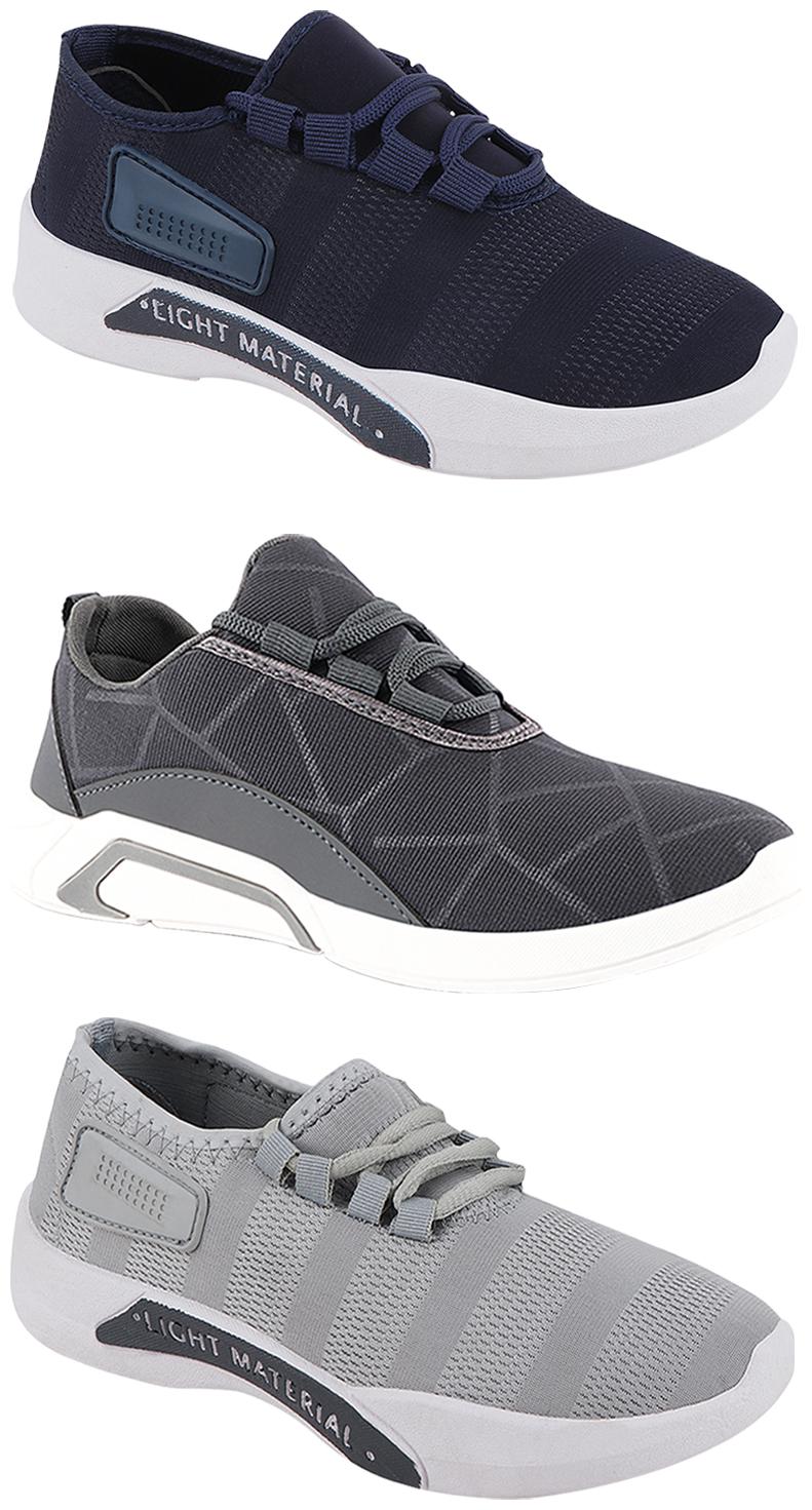 

Birde Men Multi-Color Casual Shoes - BRD-300-GRY BRD-301-BLU BRD-301-GRY 10