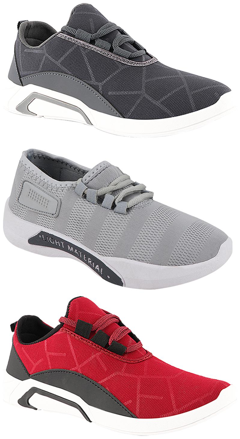 

Birde Men Multi-Color Casual Shoes - BRD-300-CHRY BRD-300-GRY BRD-301-GRY 9