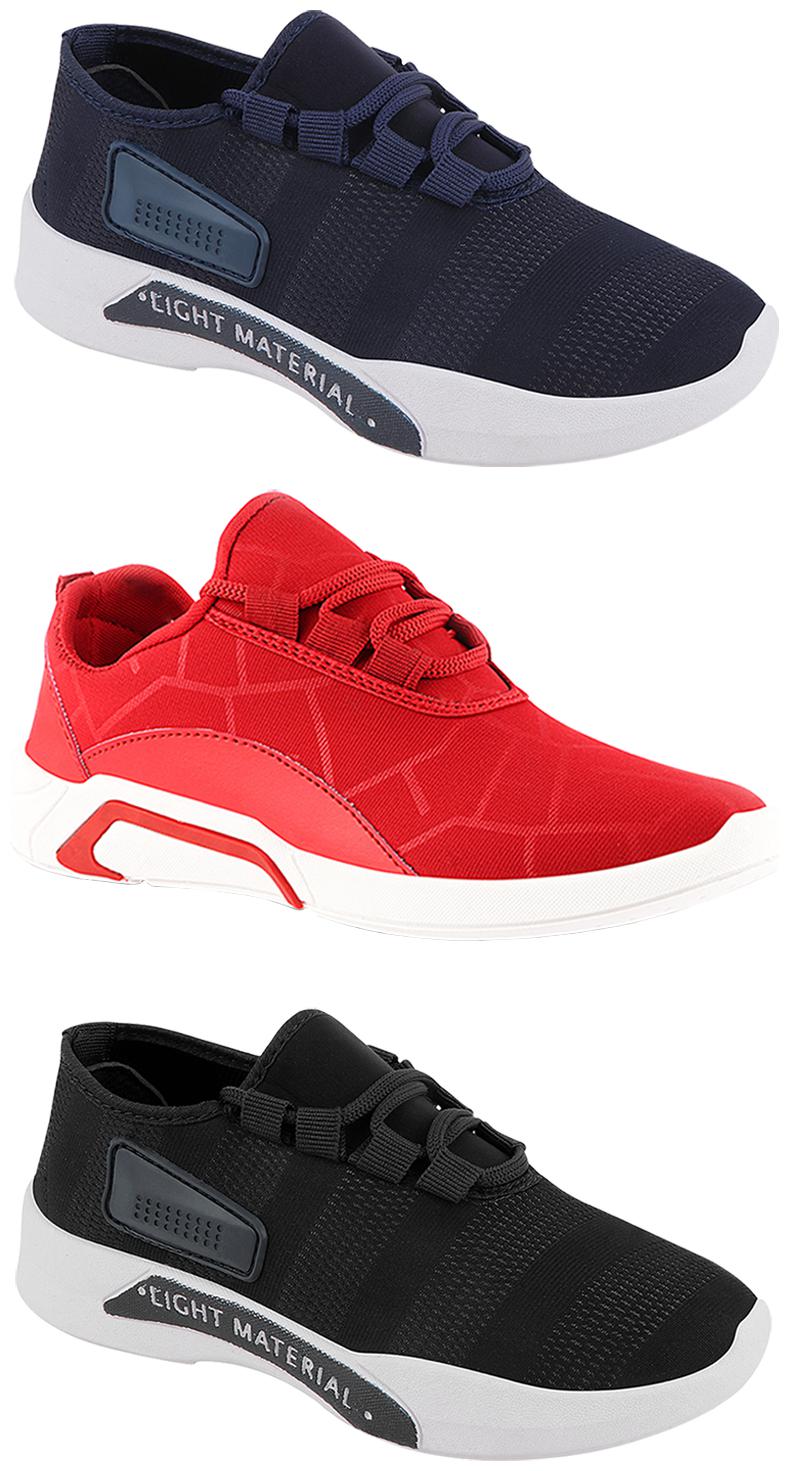 

Birde Men Multi-Color Casual Shoes - BRD-300-RED BRD-301-BLK BRD-301-BLU 9